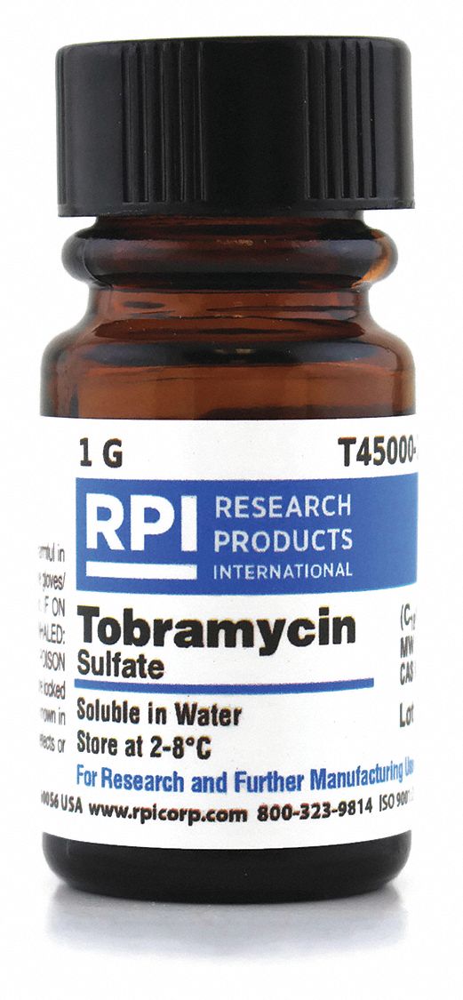 RPI Tobramycin Sulfate, 1 g Powder - 30UC13|T45000-1.0 - Grainger