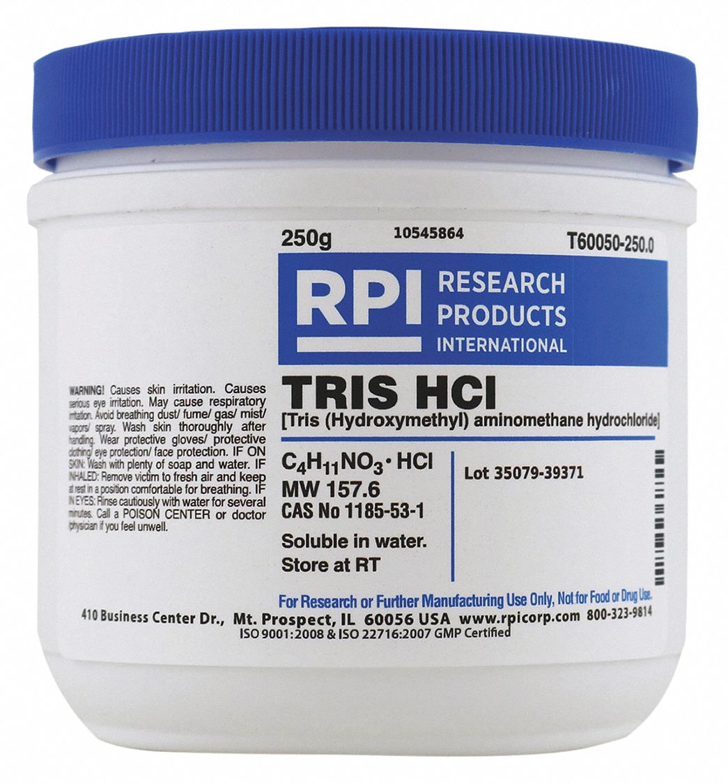 RPI TRIS Hydrochloride , 250g - 30UC36|T60050-250.0 - Grainger