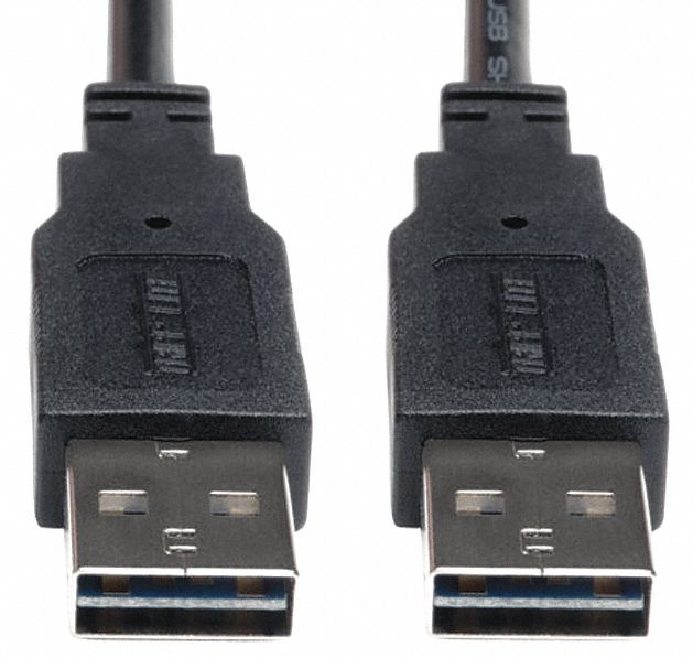 30UJ15 - Reversible USB Cable Black 10 ft.