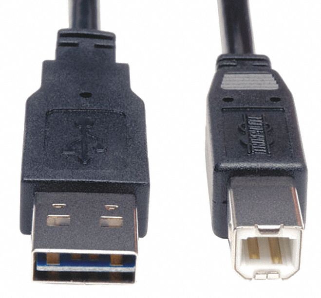 30UJ16 - Reversible USB Cable Black 3 ft.