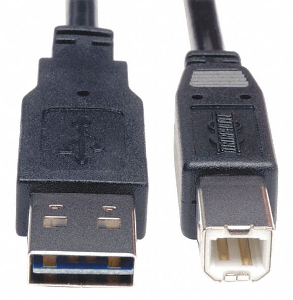 30UJ20 - Reversible USB Cable Black 10 ft.