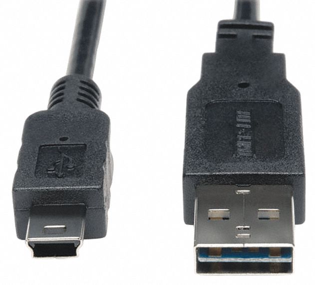 30UJ27 - Reversible USB Cable Black 3 ft.
