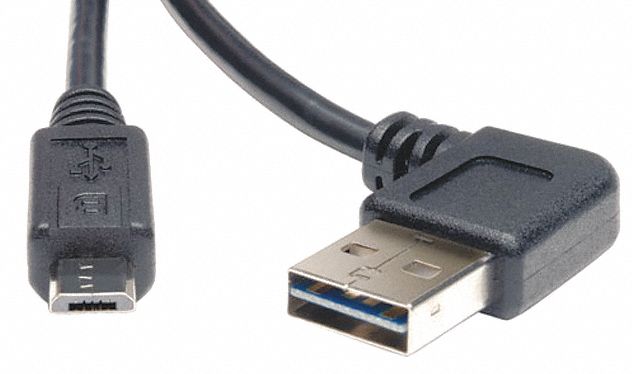 30UJ31 - Reversible USB Cable Black 3 ft.