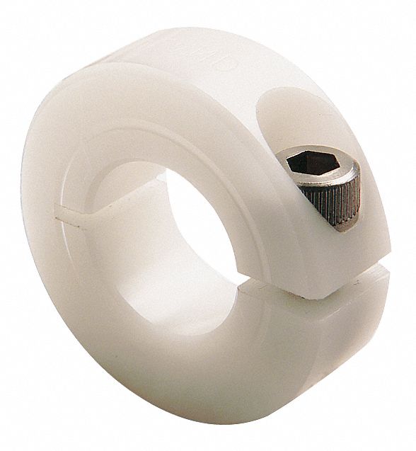 RULAND MANUFACTURING Acetal Plastic Shaft Collar, Clamp Collar Style