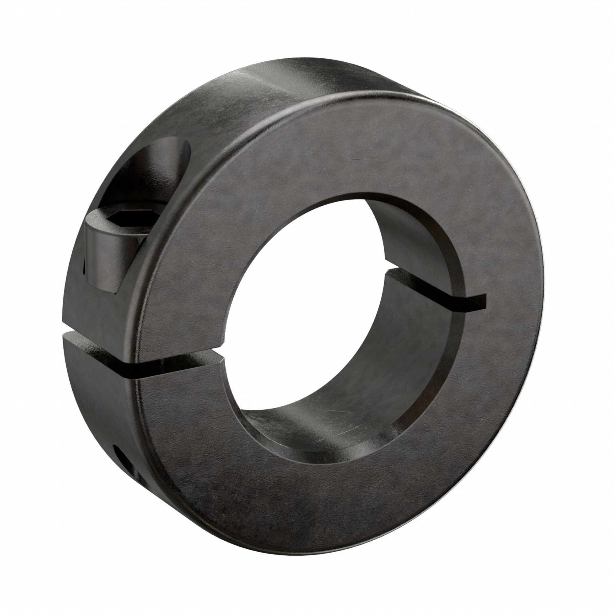 Shaft Collar: 1-Piece, Metric, Round, Clamp-On, 26 mm Bore Dia, 15 mm Collar Wd
