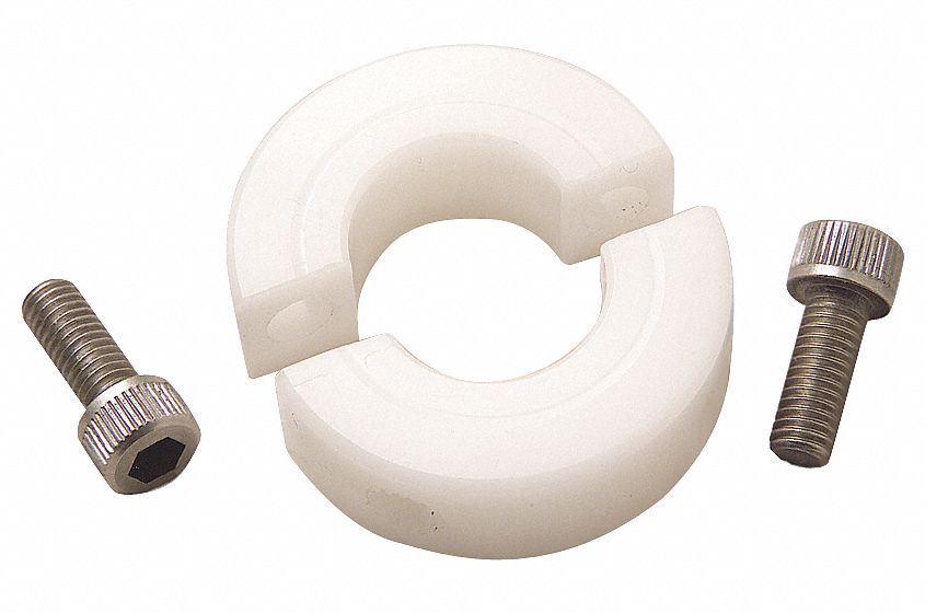 RULAND MANUFACTURING Acetal Plastic Shaft Collar, Clamp Collar Style
