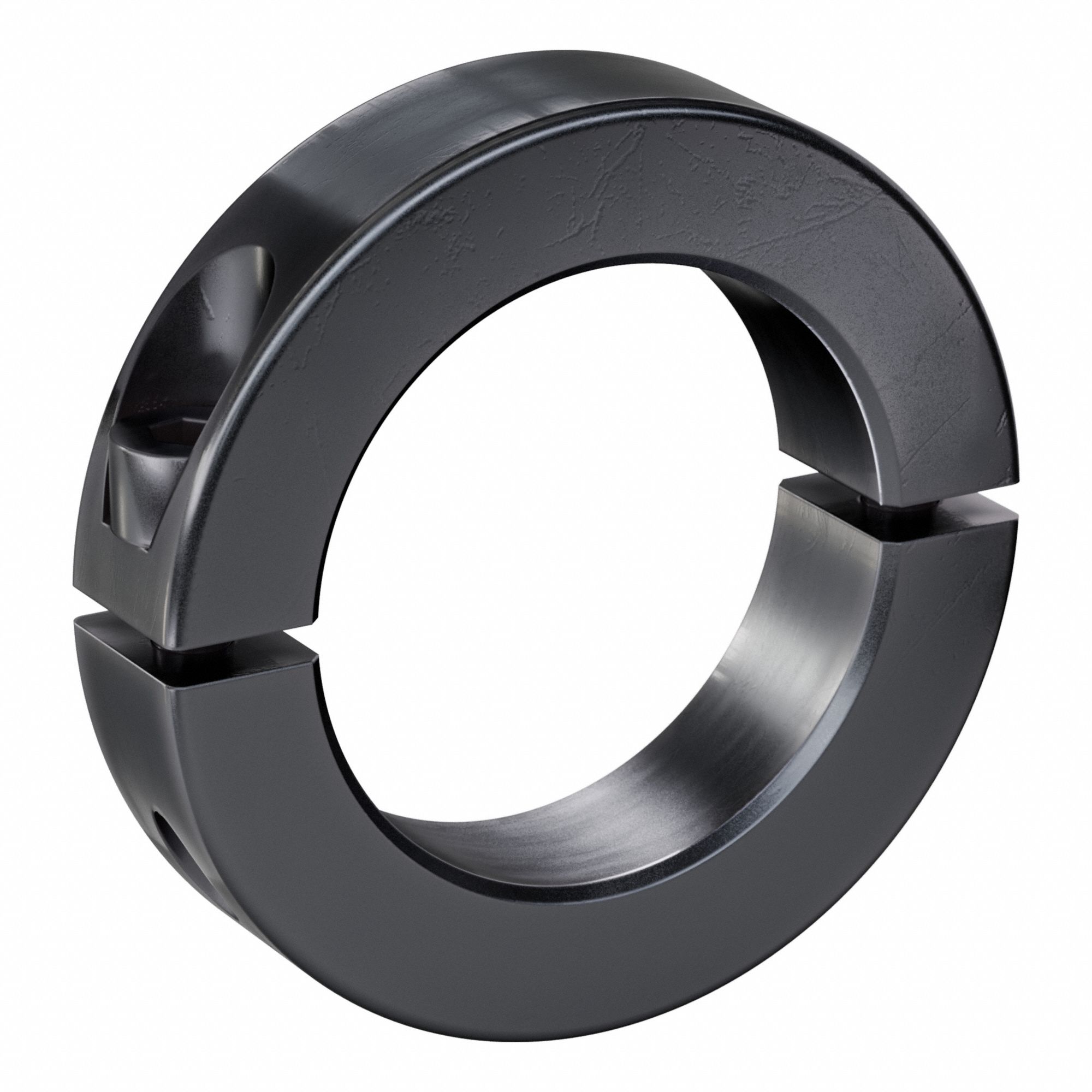 Shaft Collar: 2-Piece, Metric, Round, Clamp On, 54 mm Bore Dia, 19 mm Collar Wd