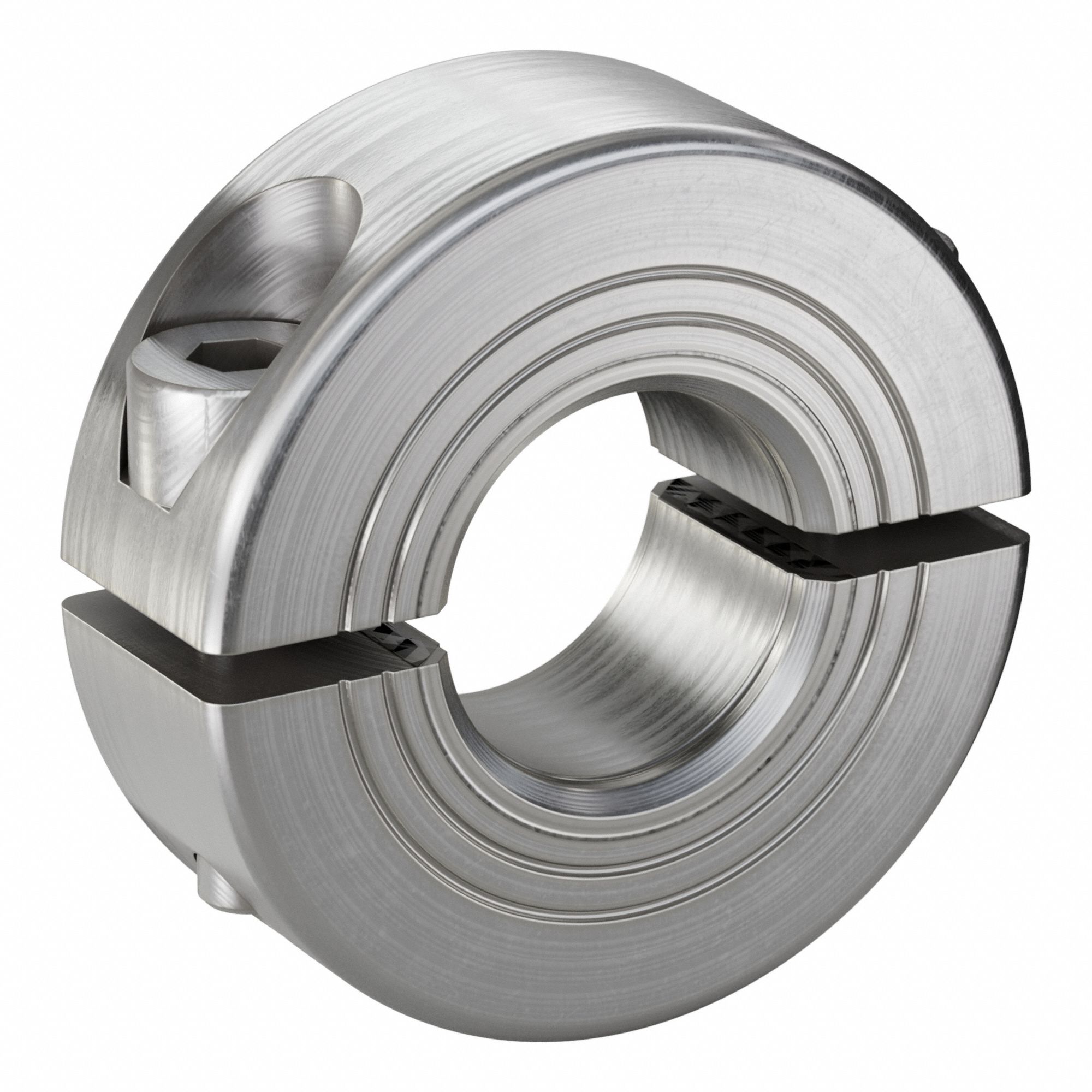 RULAND MANUFACTURING, 2-Piece, Metric with Inch Bore, Shaft Collar ...