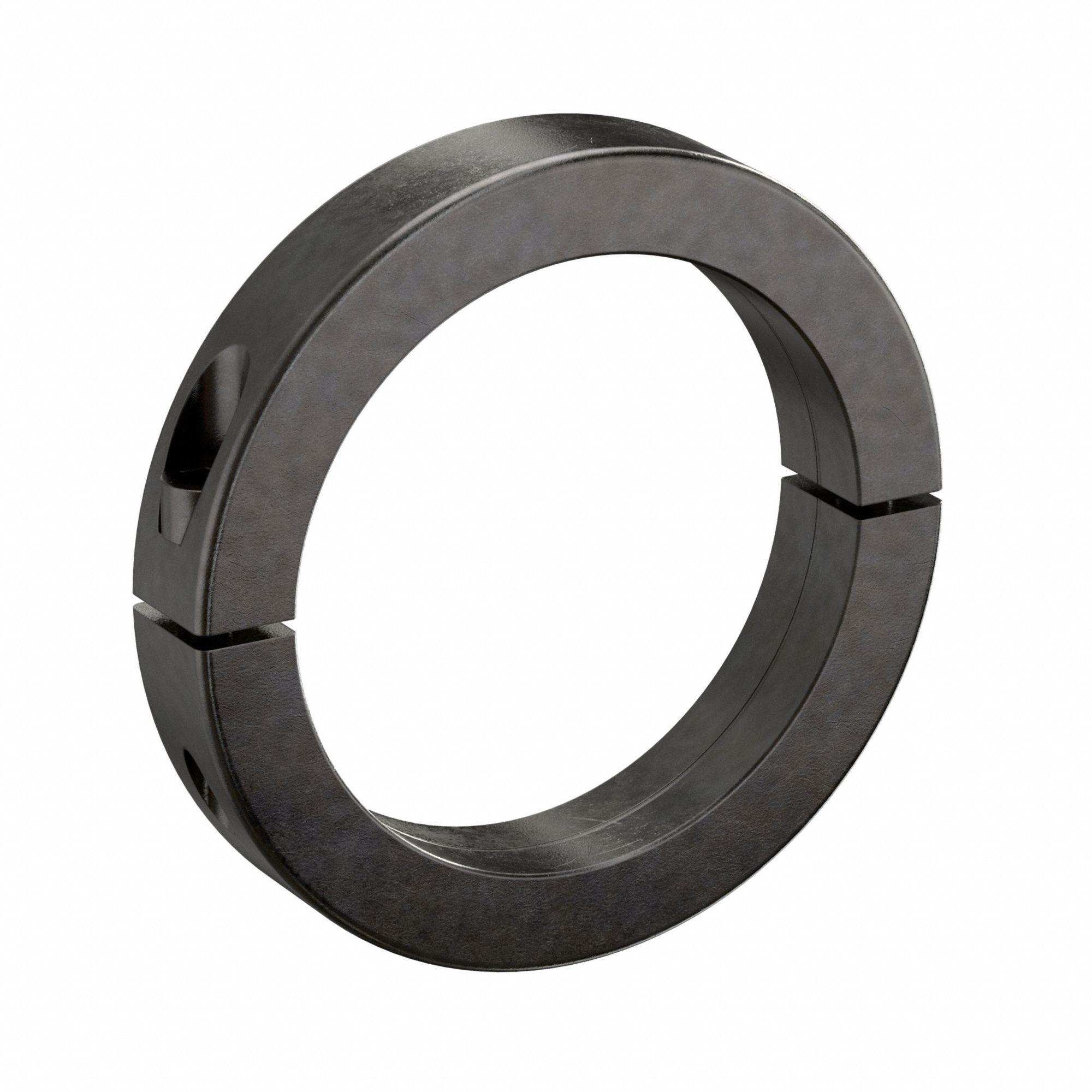 Shaft Collar: 2-Piece, Metric, Round, Clamp On, 135 mm Bore Dia, Carbon Steel