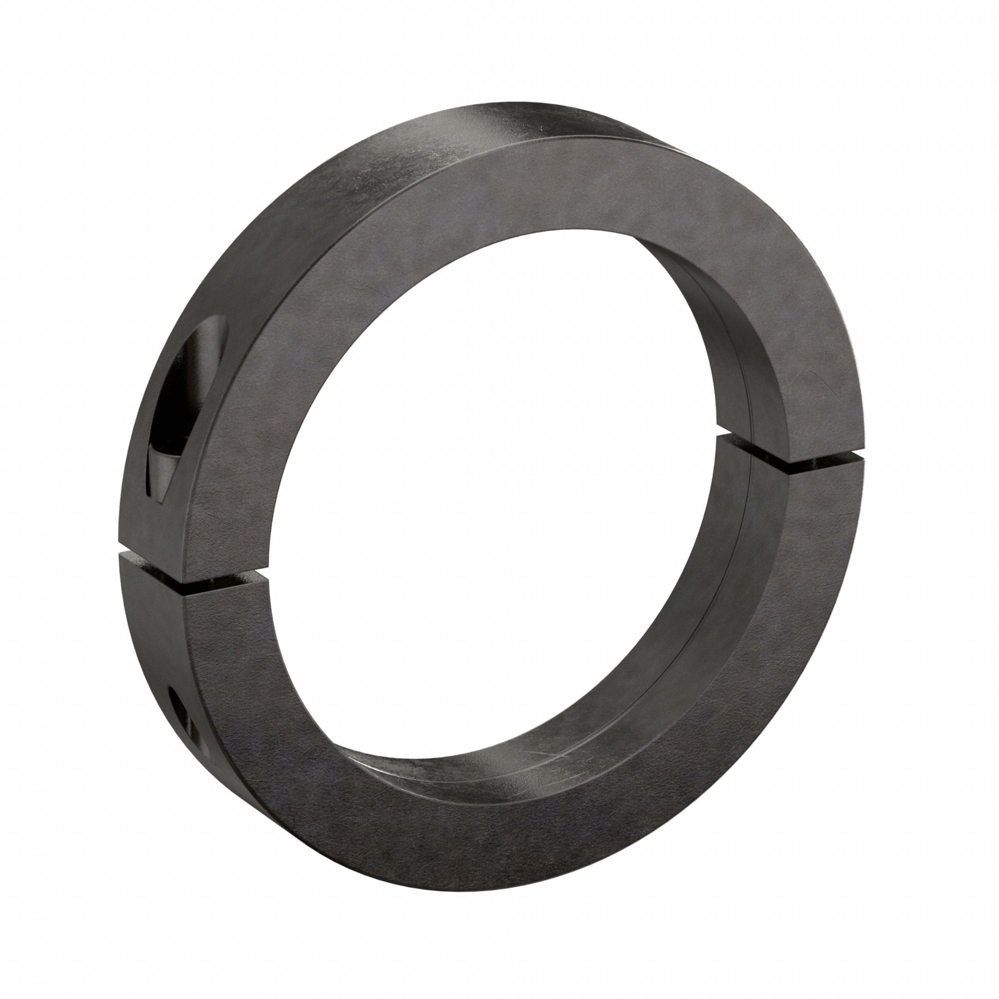 Shaft Collar: 2-Piece, Metric, Round, Clamp On, 145 mm Bore Dia, Carbon Steel