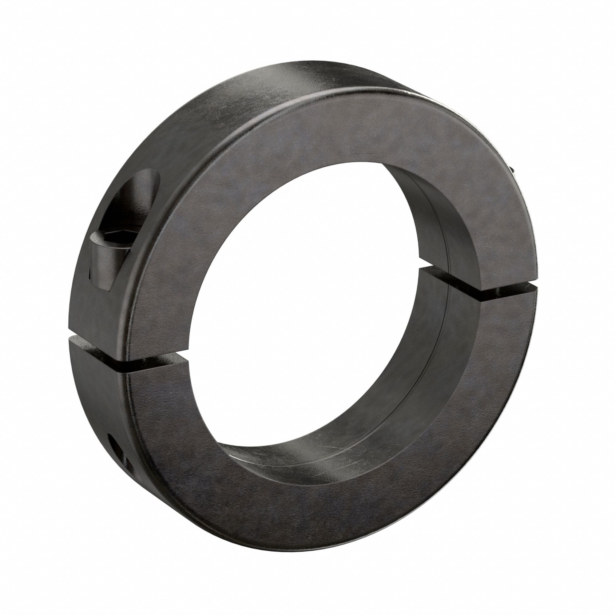 Shaft Collar: 2-Piece, Metric, Round, Clamp On, 90 mm Bore Dia, 32 mm Collar Wd
