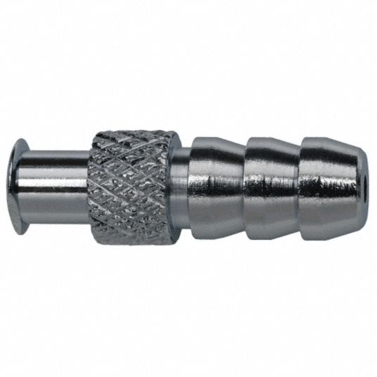 GRAINGER APPROVED Silver Plated Brass Luer Lock Barb Adapter, Large 1