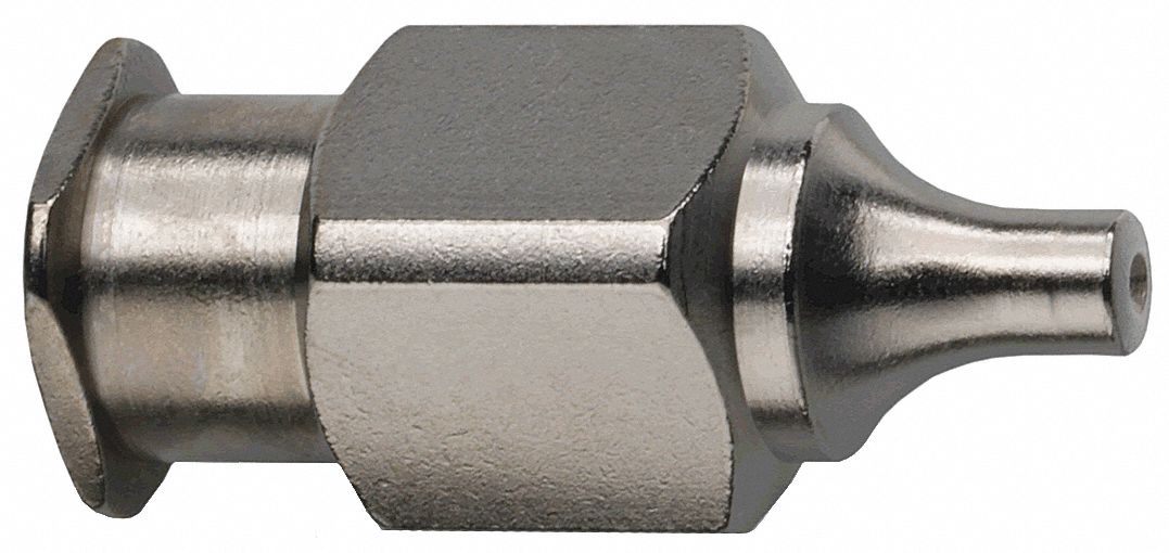 FEMALE LUER LOCK BLANK,PLATED BRASS