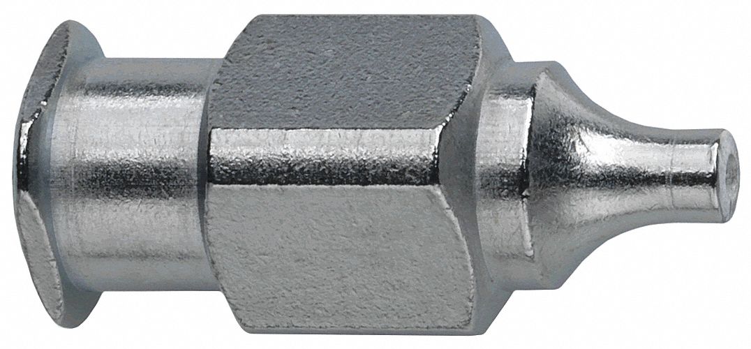 FEMALE LUER BLANK, 316 STAINLESS STEEL, SILVER