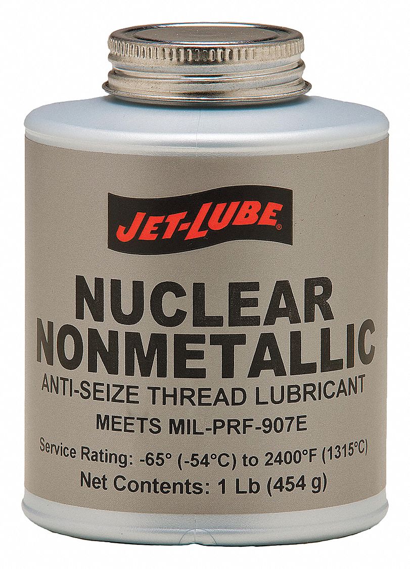 JET-LUBE Metal-Free Nuclear Grade Anti-Seize, -65°F to 2400°F, 8 oz ...