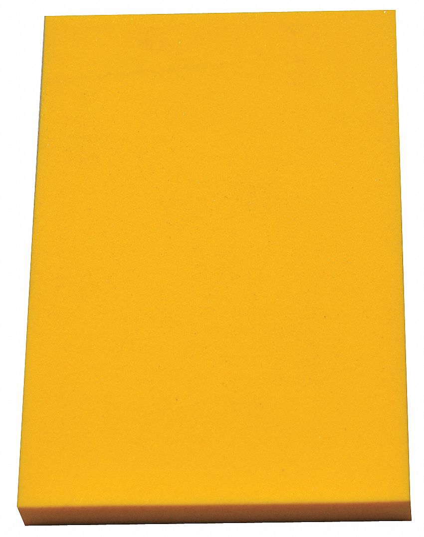 GRAINGER APPROVED Polyethylene Sheet Std, 12 in x 24 in, 1 in Thick