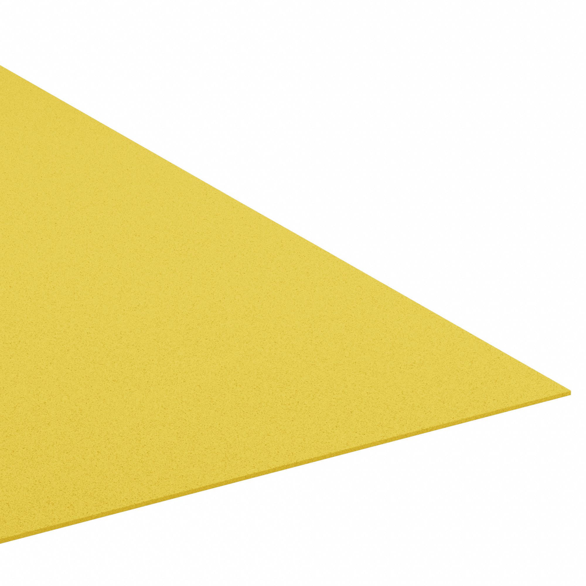 POLYETHYLENE SHEET, STANDARD, 24 IN X 24 IN, ¾ IN THICK, YELLOW, CLOSED CELL, 1-SIDED ADHESIVE, SMOOTH