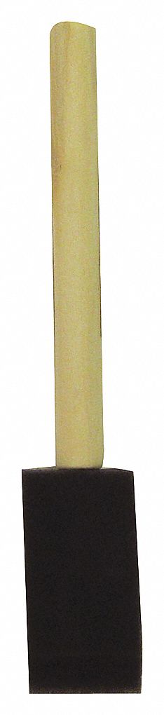 FOAM BRUSH, HIGH-DENSITY, 25 MM, WOOD/POLYESTER/NYLON