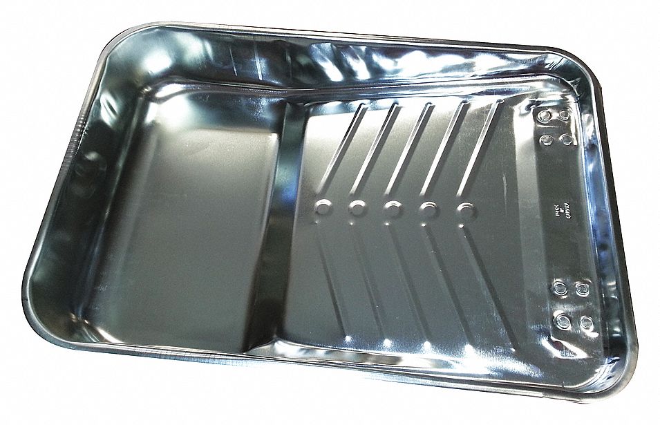 PAINT TRAY, 4 L, 16 1/4 X 13 1/4 X 3 1/2 IN, METAL