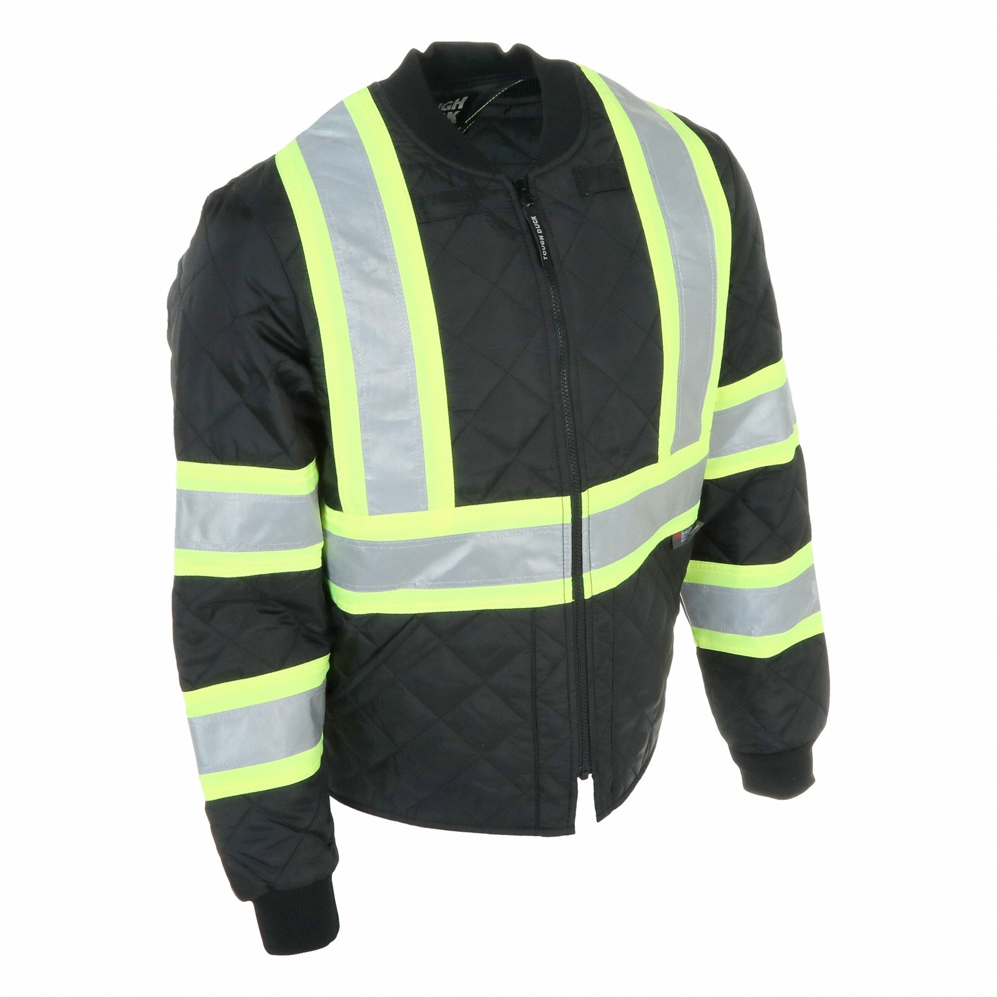 Quilted Safety Jacket, L, Black
