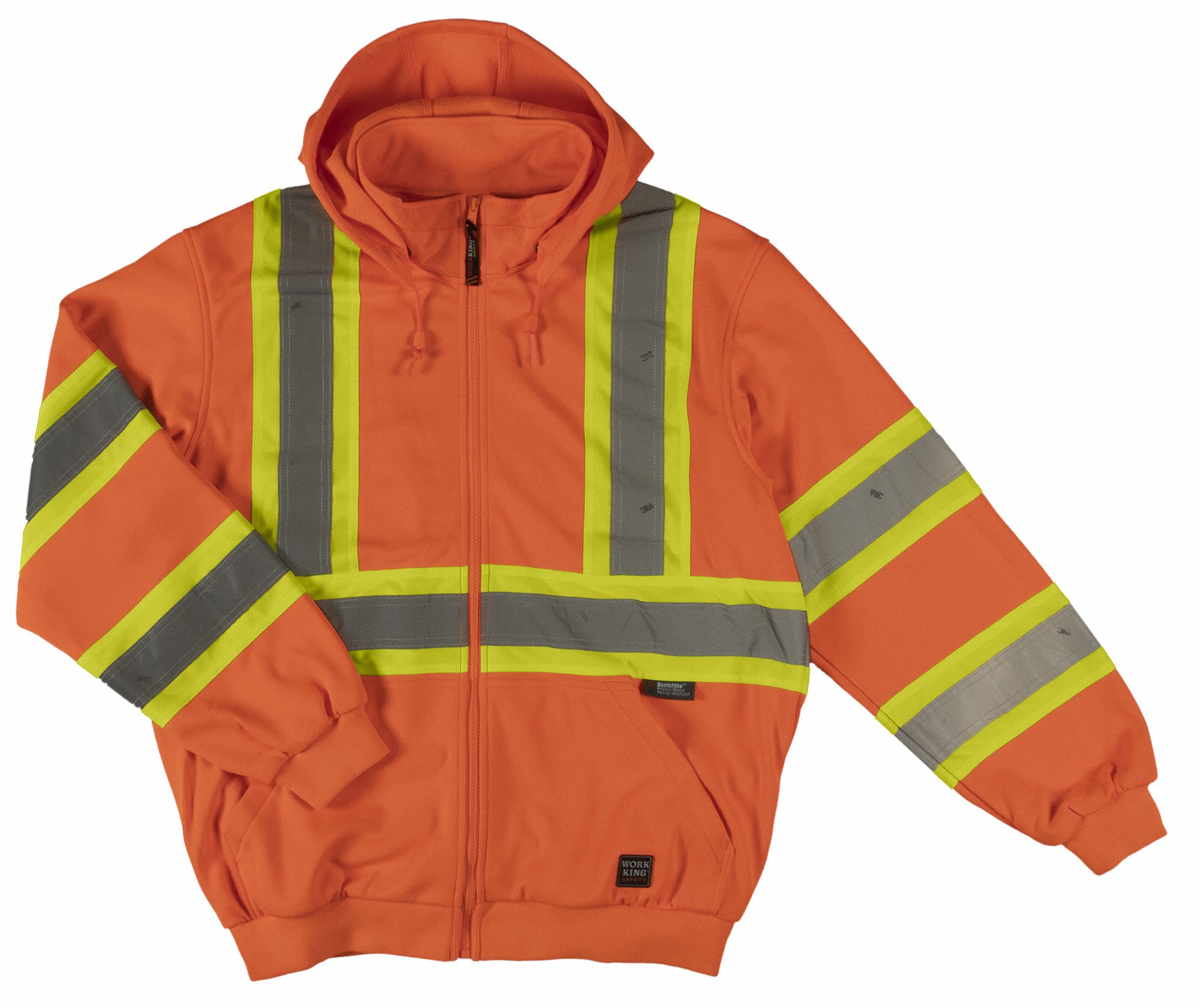 High visibility hooded sweatshirt hotsell