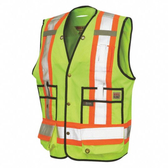 TOUGH DUCK Hi Visibility Surveryor Vest - 30WT63|S31311 - Grainger