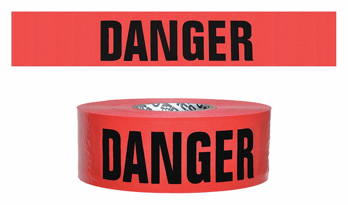 RUBAN SIGNALISATION,DANGER, 500 PI,7 MIL