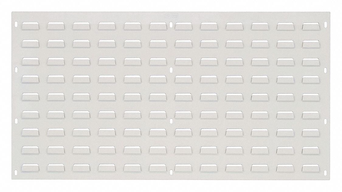 Louvered Panel: 20 in x 36 in x 1/4 in, 1 Sides, 0 Bins, White