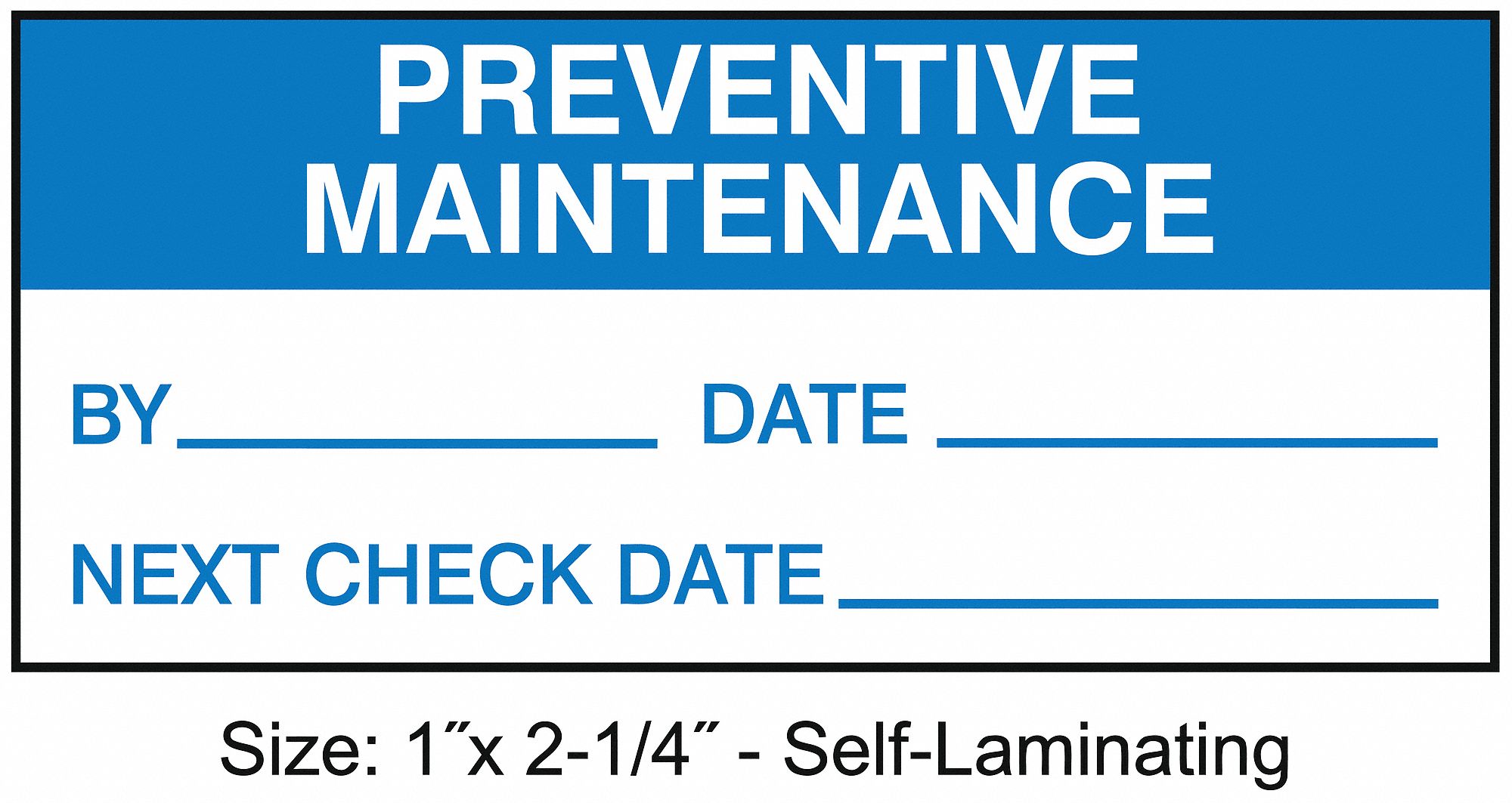 INSPECTION LABEL,ENG,MAINTENANCE,PK225