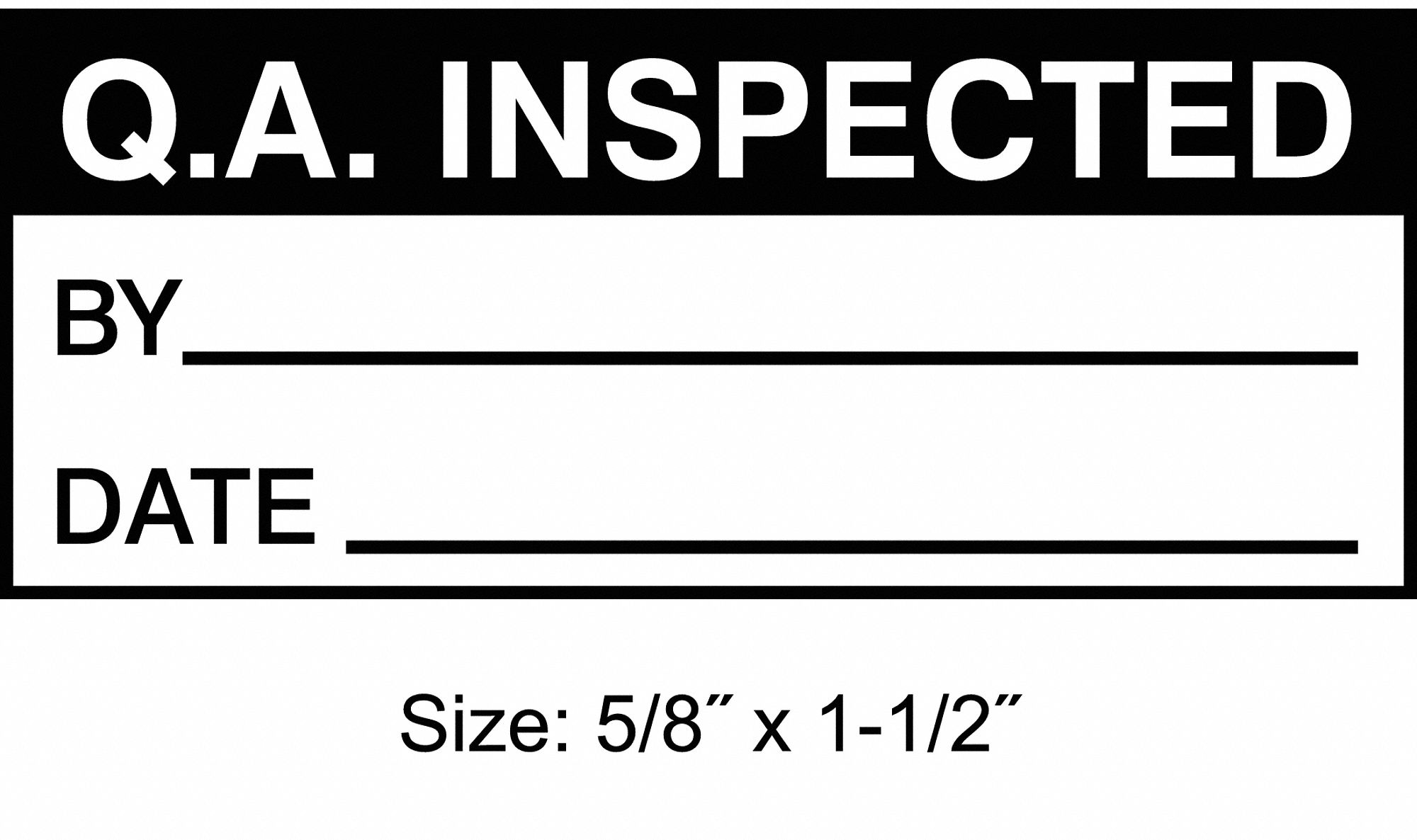 INSPECTION LABEL,ENGLISH,QUALITY,PK350