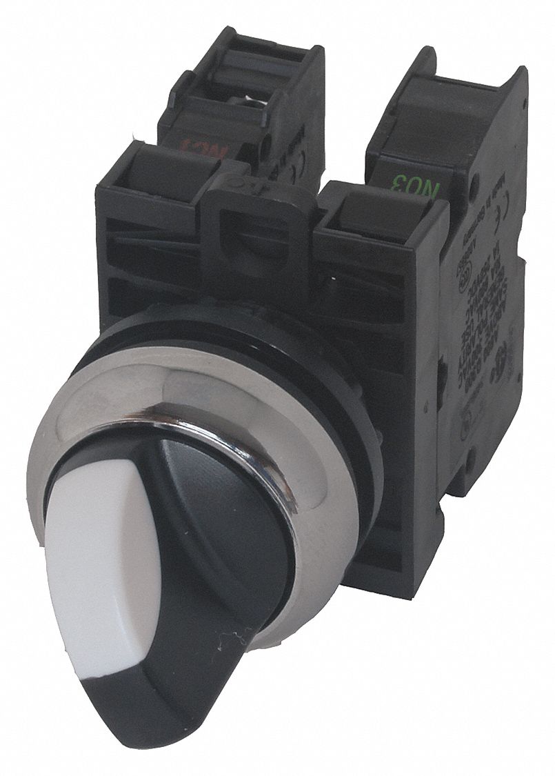 Non-Illuminated Selector Switch, Size: 22mm, Position: 2, Action: Maintained / Maintained