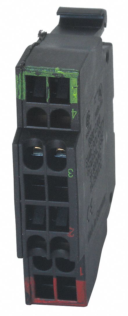 Contact Block: 22 mm Panel Mounting Size, 1NO/1NC, Momentary/Break Before Make
