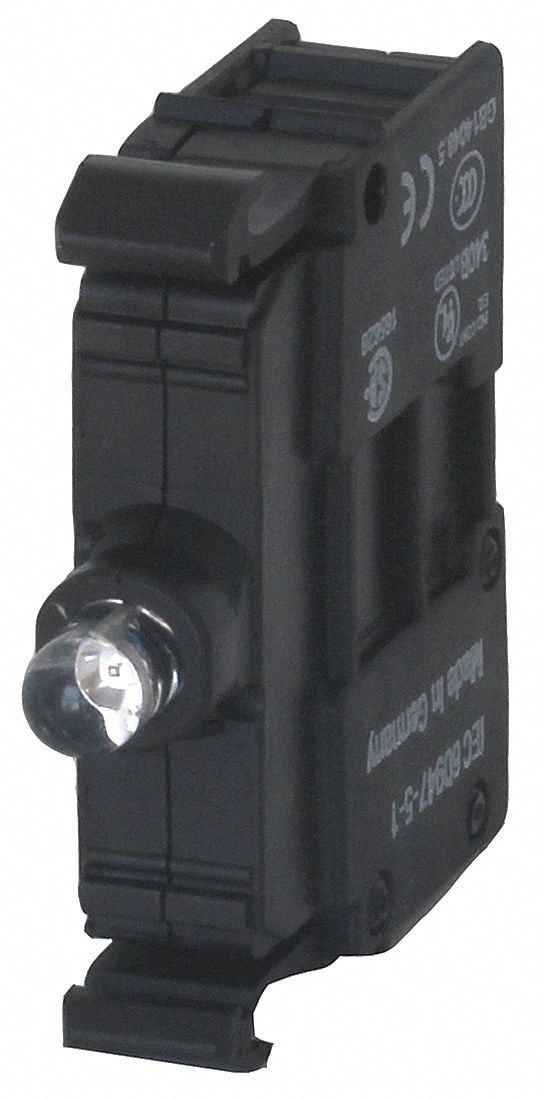 Lamp Module: 22 mm Size, Blue, LED, 30 V AC/DC Rating, No Transformer