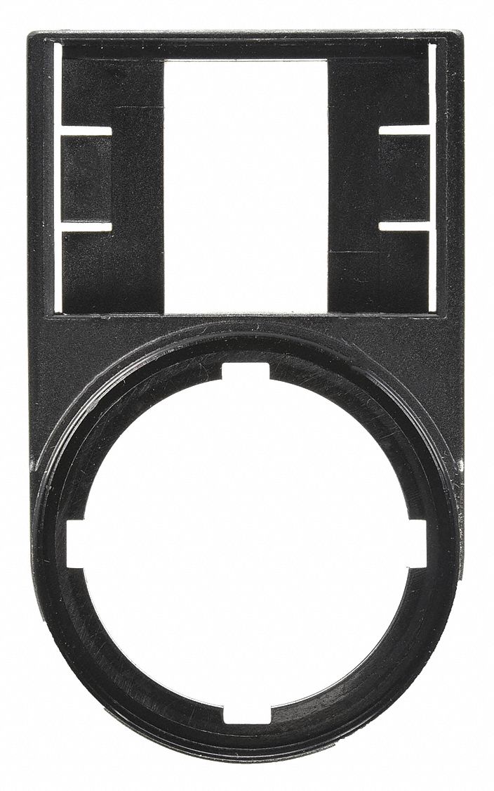 LegendPlateHolder, Polyester, Black, 22mm