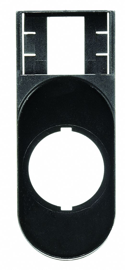 LegendPlateHolder, Polyester, Black, 22mm