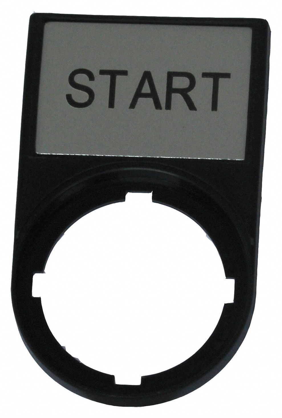 LegendPlate Start Blk/Blk Rectangular