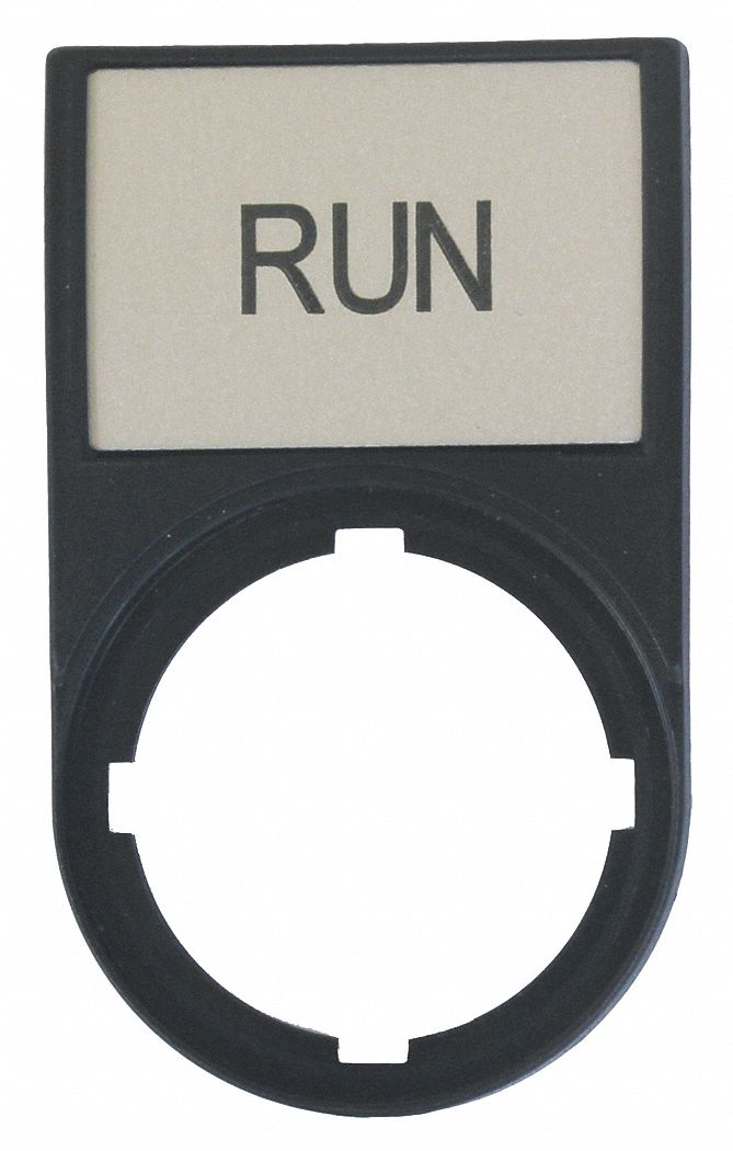 LegendPlate Run Black/Black Rectangular
