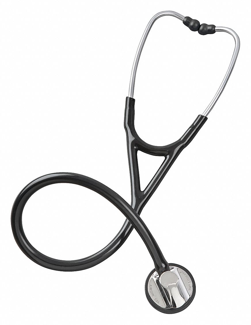 Stethoscope Master Cardiology,  Single Head,  28 in Length,  Adult,  Black,  Disposable No