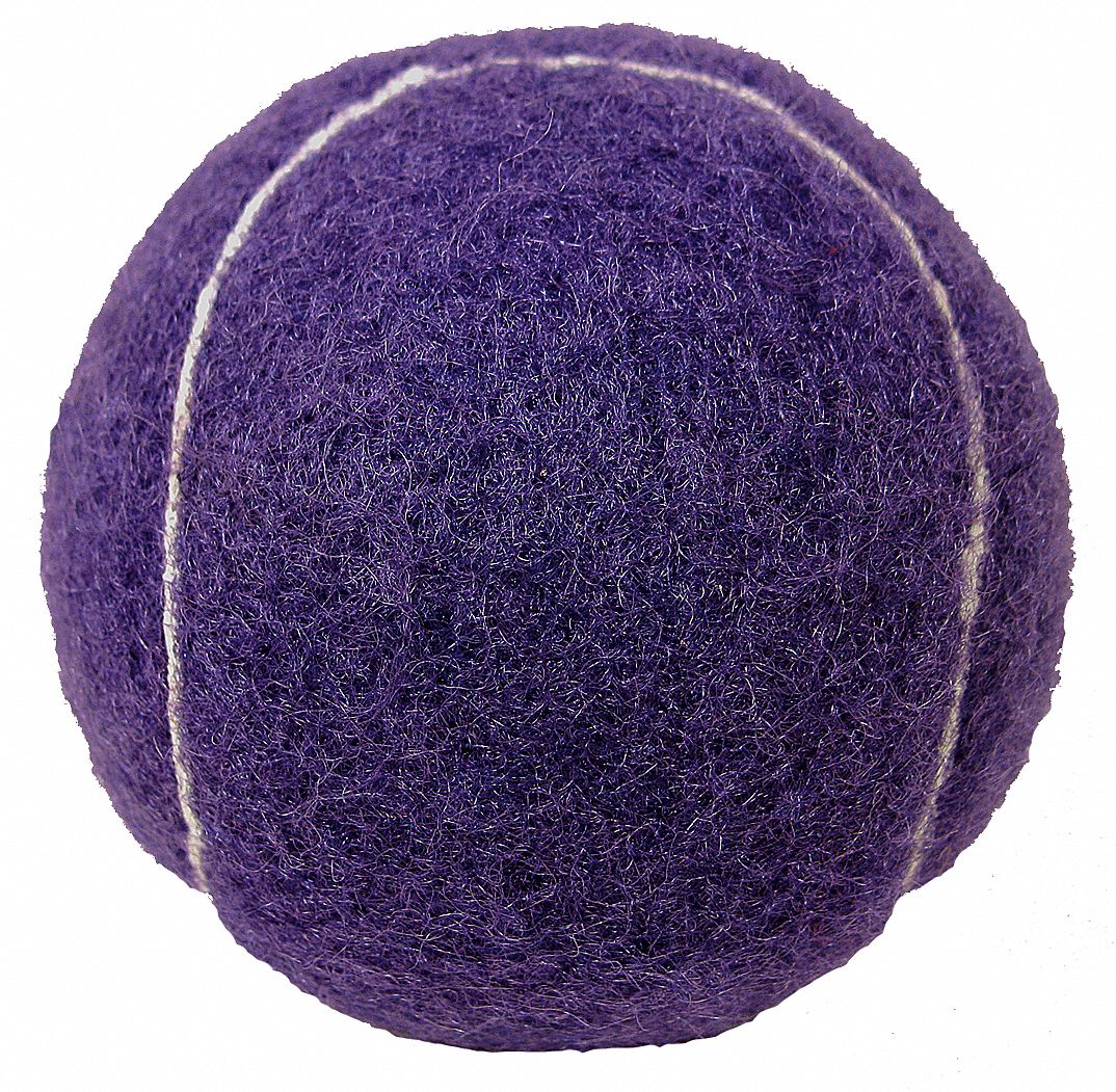 Rubber and Felt Walker Balls, Purple, 1 EA