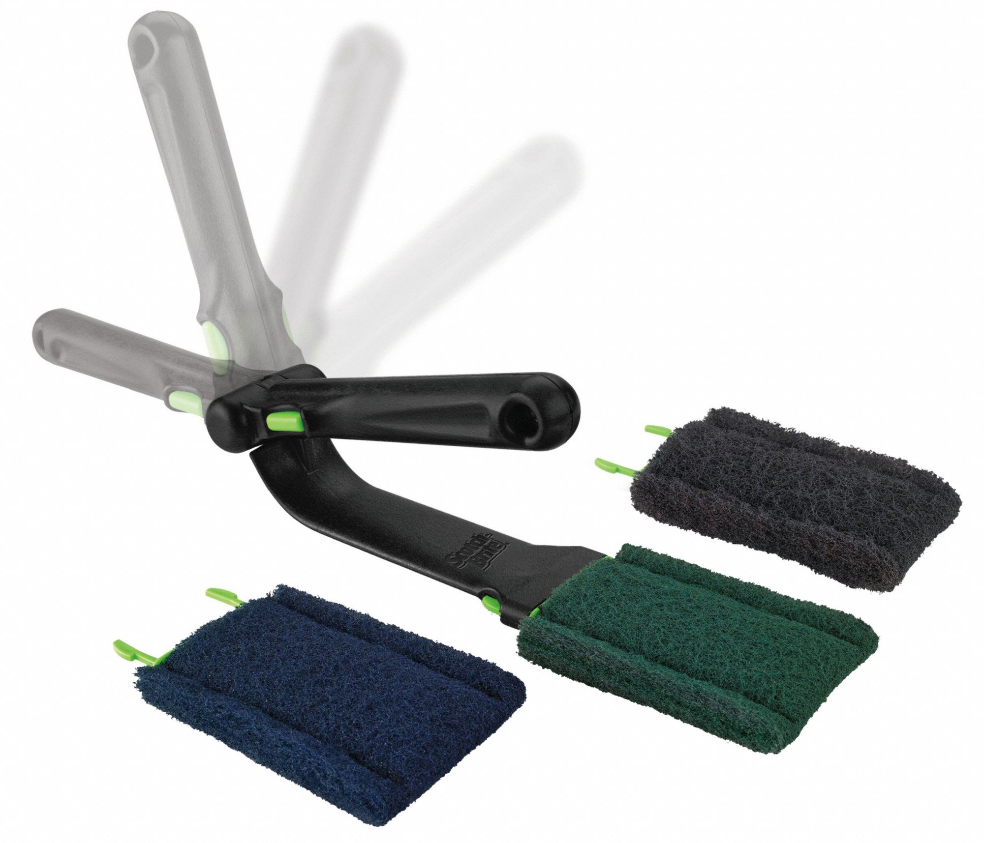 SCOTCHBRITE 5 1/2 in x 3 in NonAbrasive Particles, Resin, Synthetic