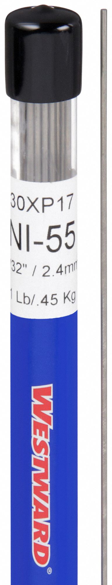 TIG Welding Rod: Cast Iron, Not Classified, 3/32 in x 36 in, 1 lb