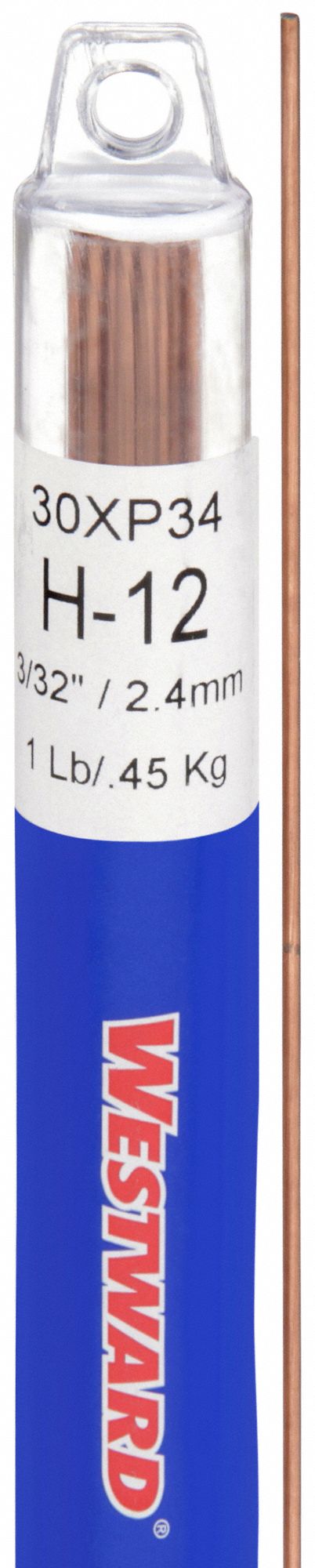 TIG WELDING ROD, TOOL STEEL, H-12, 3/32 X 36 IN, 1 LB