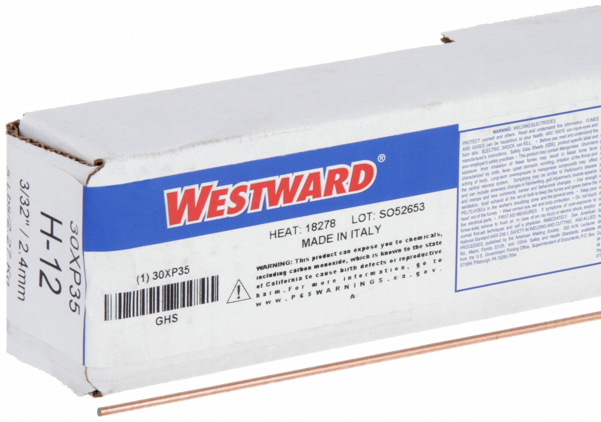 TIG Welding Rod: Tool Steel, H-12, 3/32 in x 36 in, 5 lb