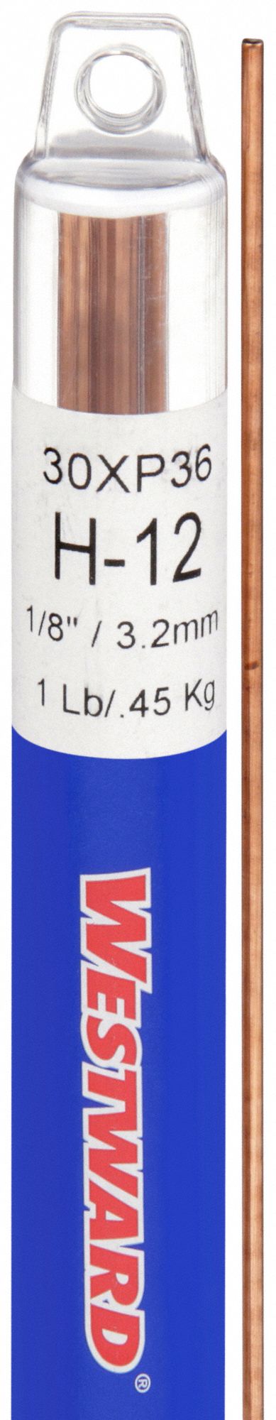 TIG Welding Rod: Tool Steel, H-12, 1/8 in x 36 in, 1 lb