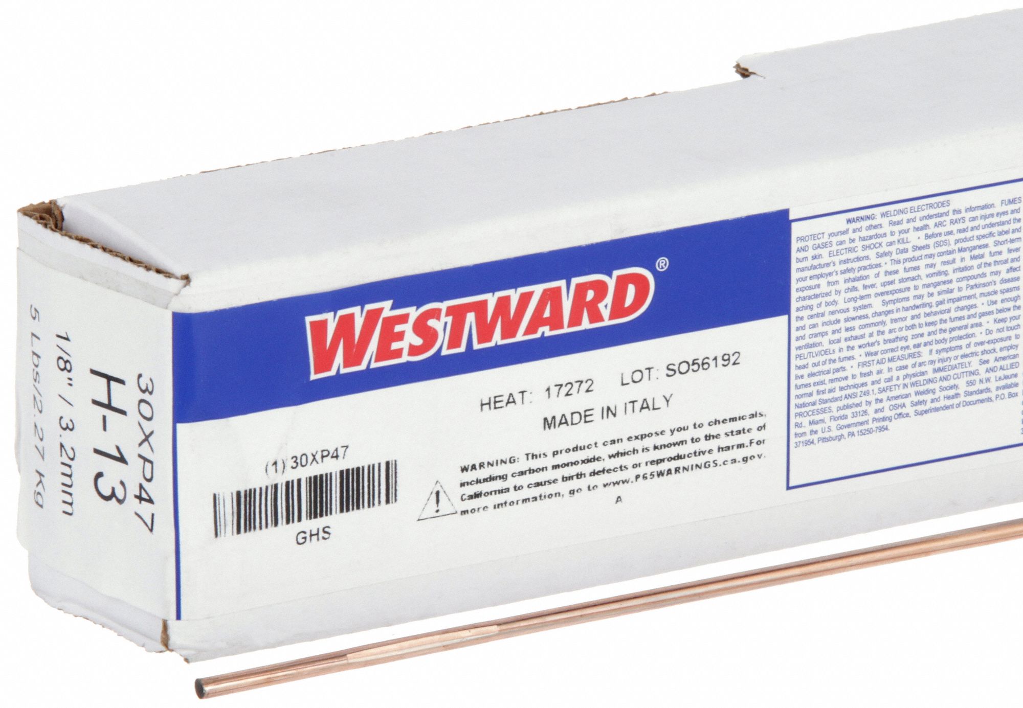 WESTWARD, Tool Steel, H-13, TIG Welding Rod - 30XP47|30XP47 - Grainger