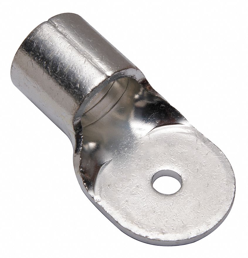 Ring Terminal: Bare, 3/8 in Stud Size, 500 kcmil to 600 kcmil Wire Sizes, 600 V