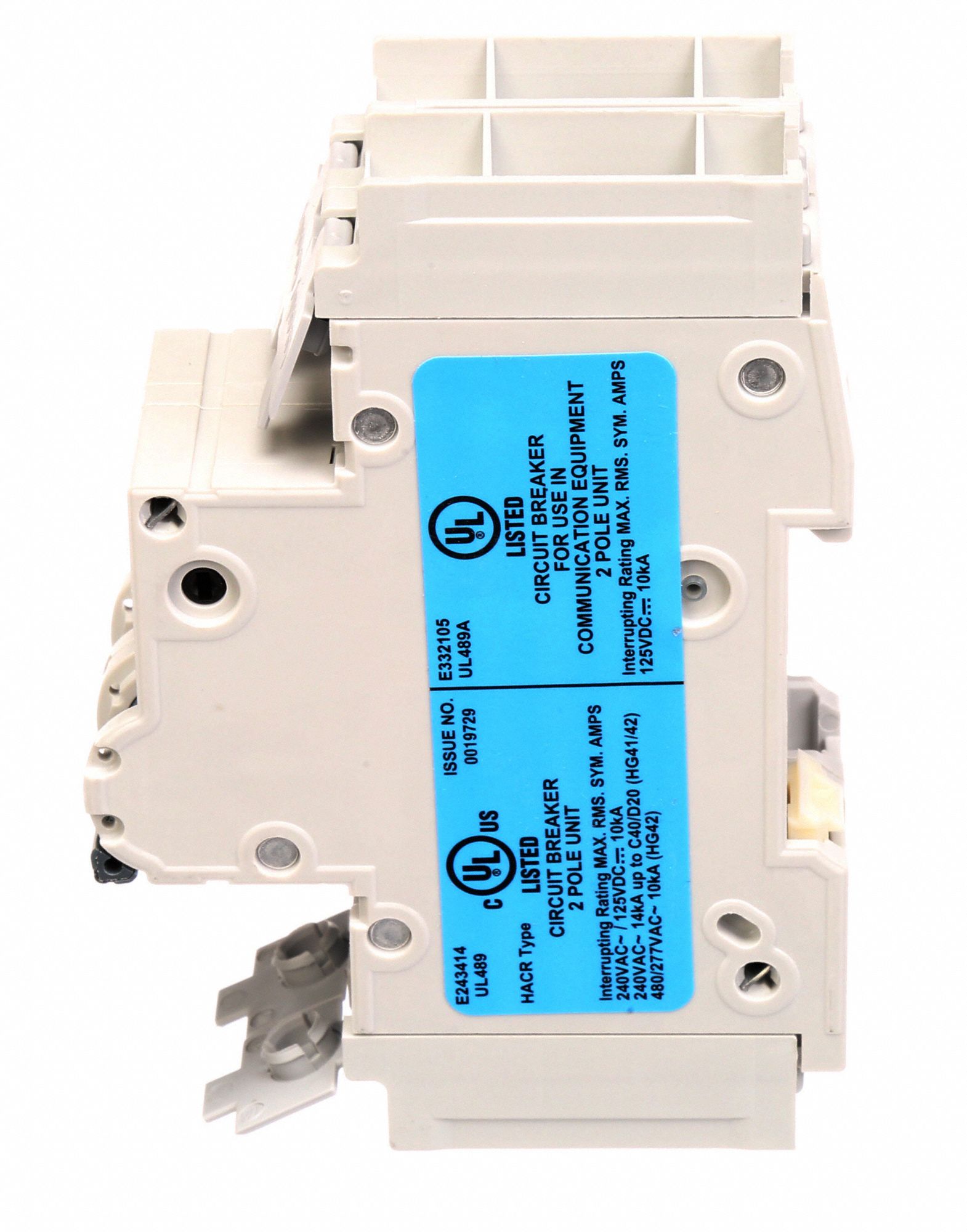 Siemens Mini Circuit Breaker, 20a, 2 Poles, D, 240v - 30ya22 