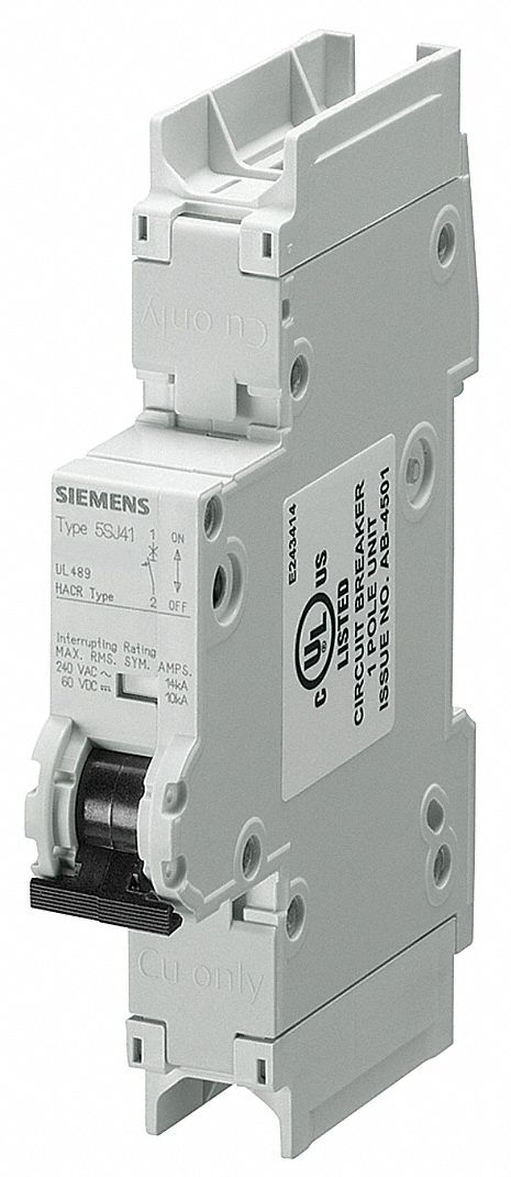 Mini Circuit Breaker, 15A, 1 Pole, C, 240V