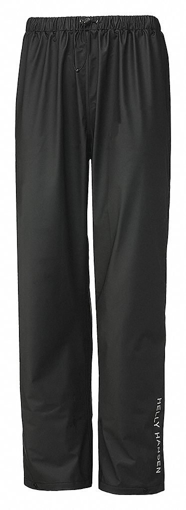 MEN'S VOSS PANT, CHEMICAL RESISTANT, SIZE XL, BLACK, 100% KNITTED POLYESTER/PU