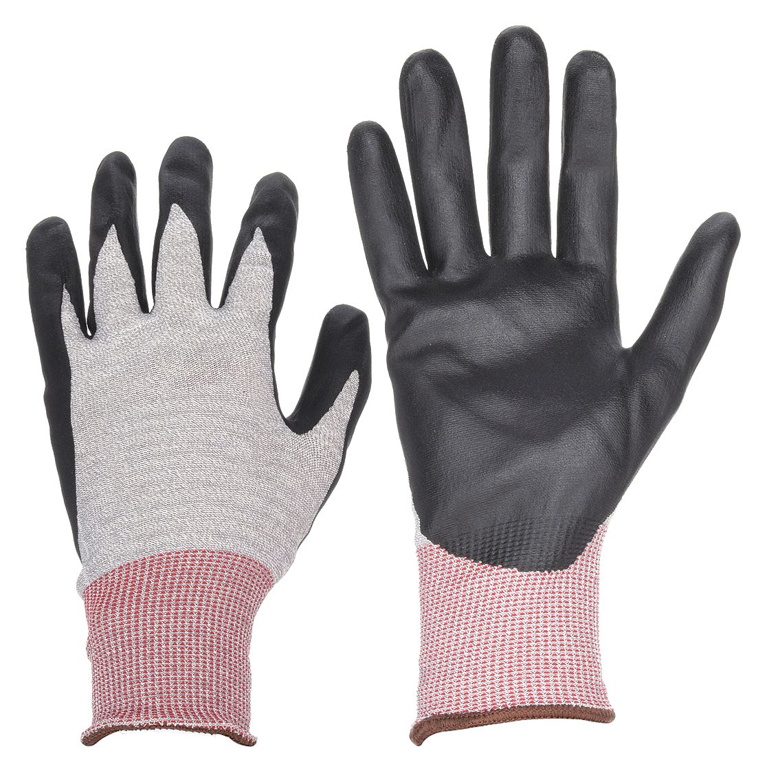 Cut Resistant Gloves, Gray/Black, L, PR